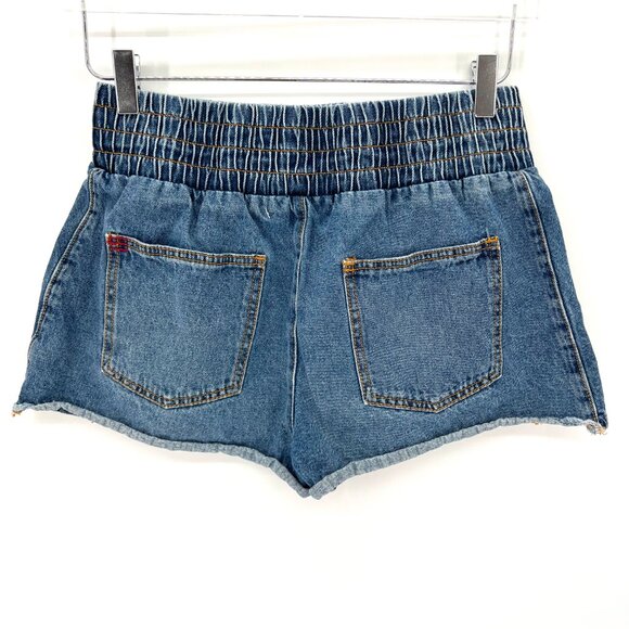 Urban Outfitters BDG Pull-On Denim Boxer Short‎ Size M High Rise Elastic Waist - Picture 5 of 12